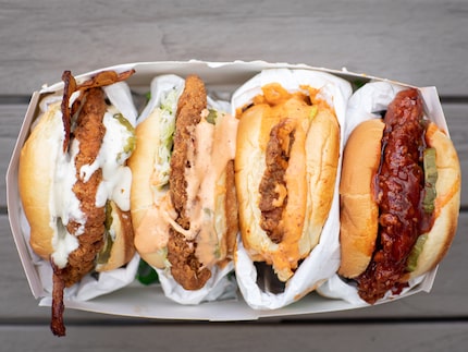 Here's a look at the lineup of sandos at Fuku. The new restaurant concept is a delivery-only...