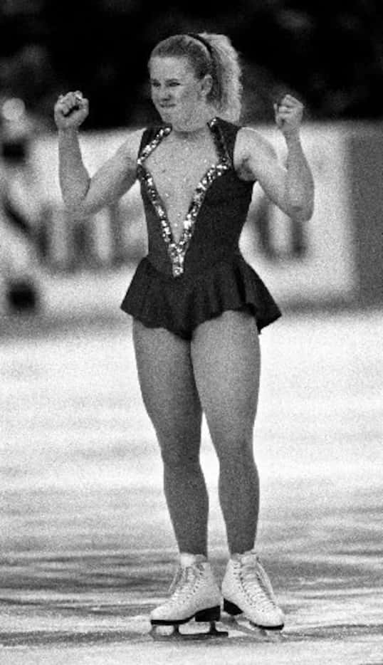 Tonya Harding at the 1994 U.S. Figure Skating Championships in Detroit.