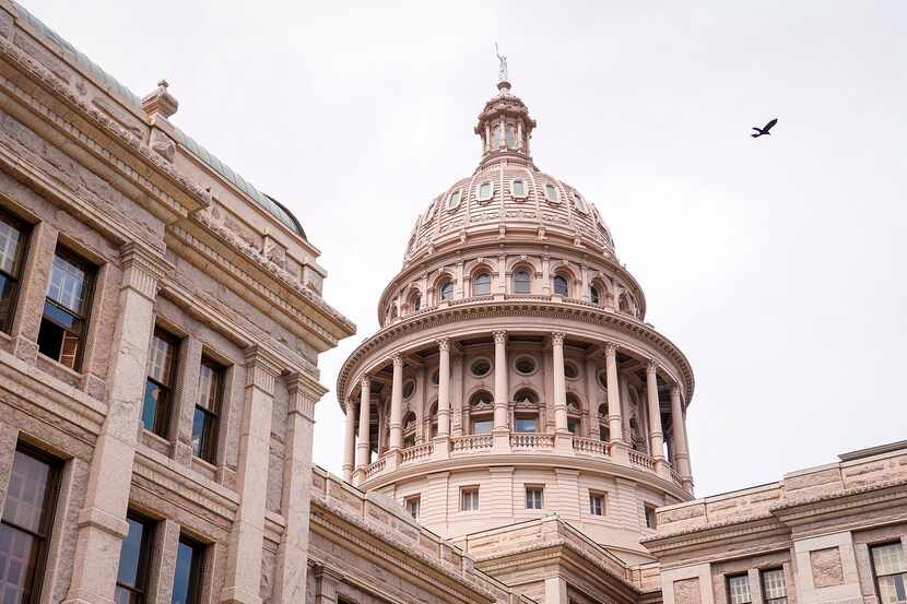 The Texas Capitol pictured during the 87th Texas legislature on Friday, May 7, 2021, in...