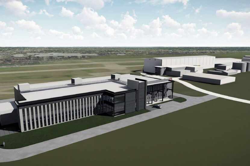 A rendering shows the systems integrations labs building that helicopter maker Bell plans to...