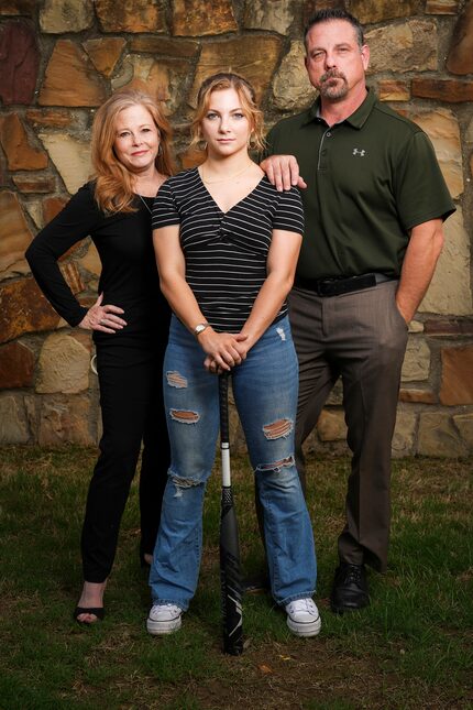 Jocelyn Spence, a Prosper Rock Hill senior and former softball player, photographed with her...