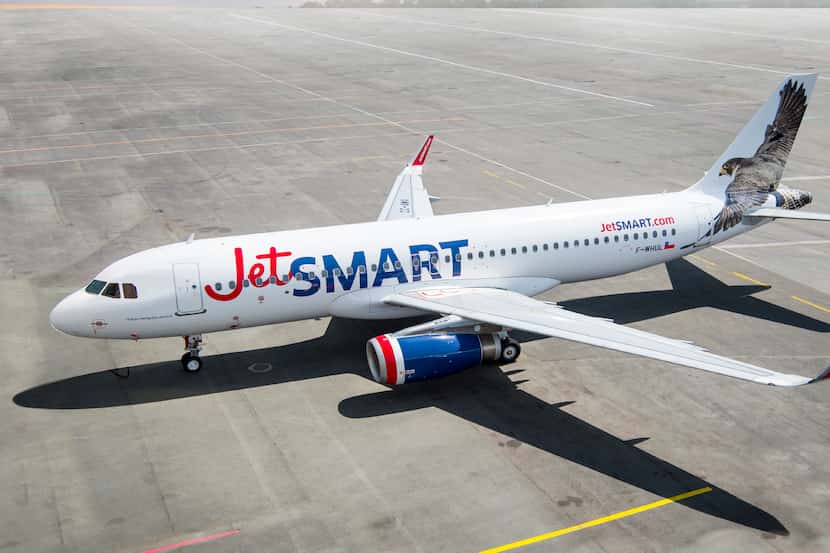 An Airbus A320 series jet from Chilean ultra-low-cost carrier JetSmart. JetSmart shares an...