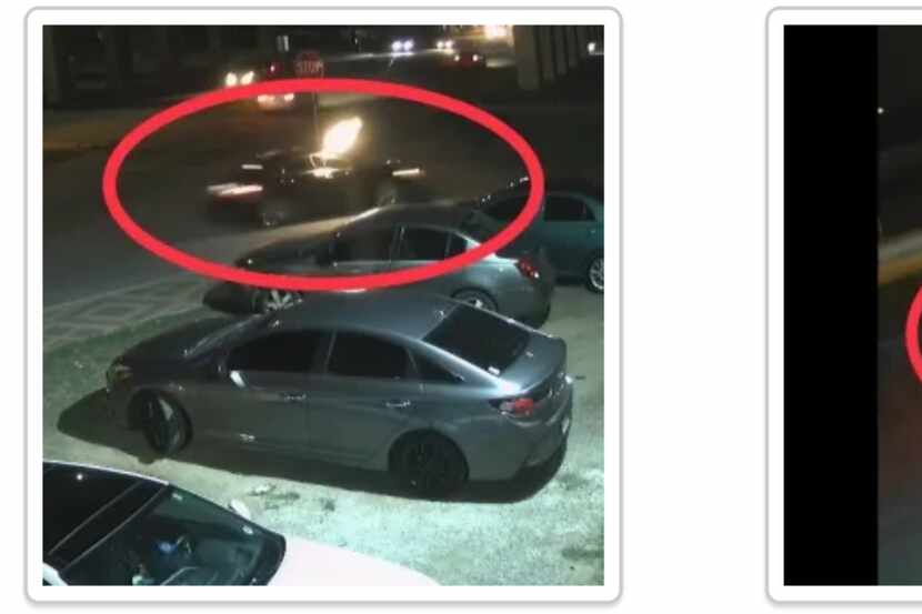 Dallas police are looking to interview the occupants of three vehicles believed to be...
