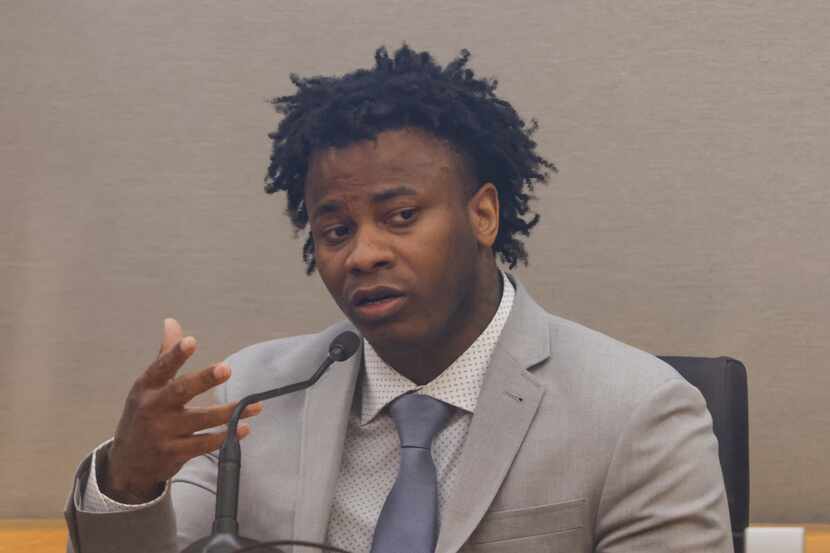 Darius Fields took the stand on Wednesday, March, 9, 2022 at the Frank Crowley Courts...
