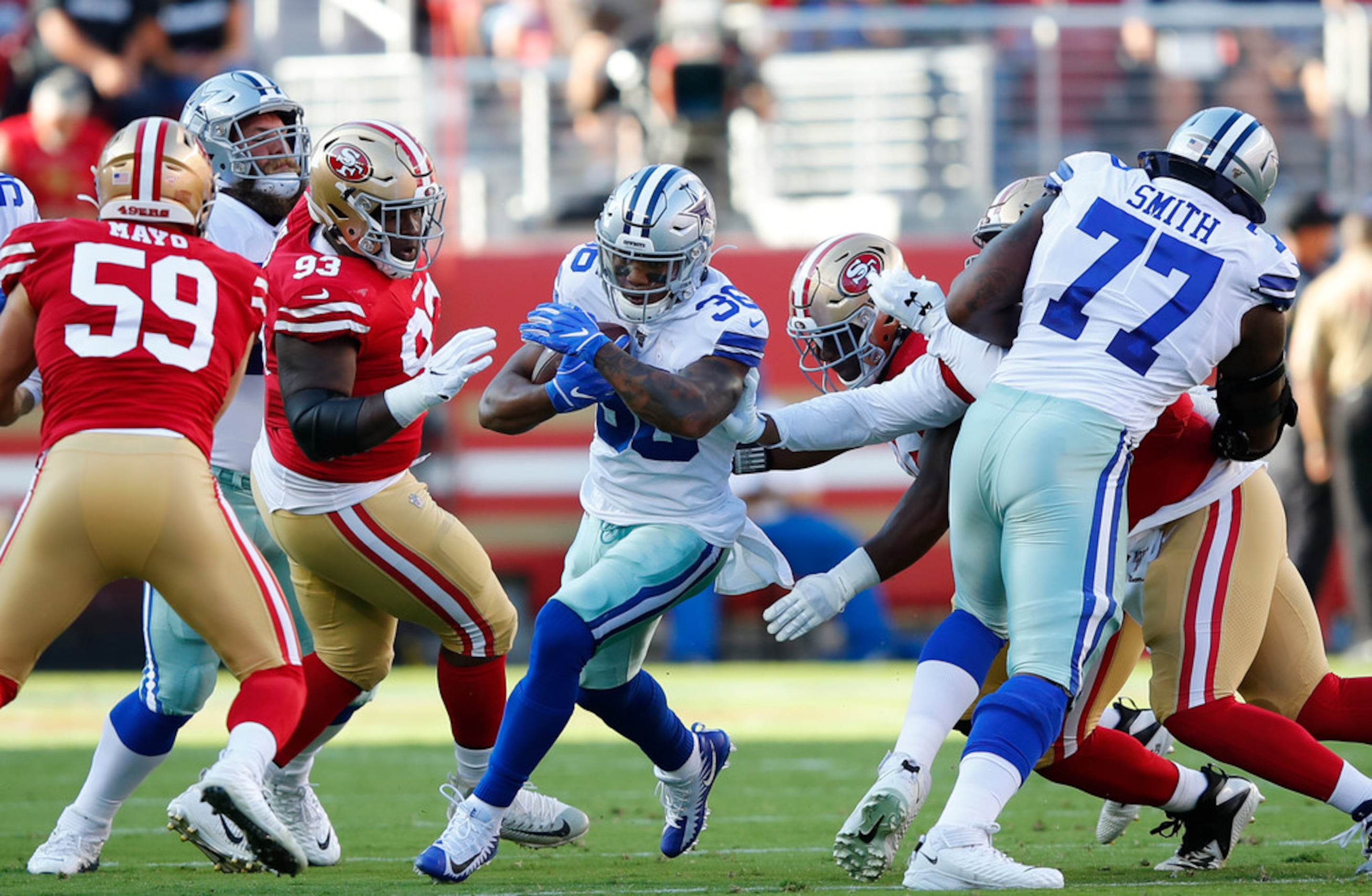 Film Review: Tony Pollard Solid in Preseason Debut vs 49ers ✭ Inside The  Star