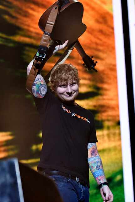 Ed Sheeran performs at the American Airlines Center