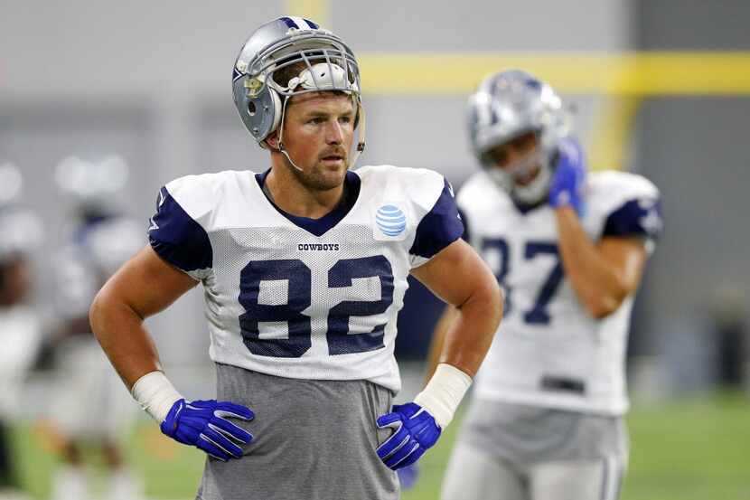 Dallas Cowboys tight end Jason Witten (82) is pictured during practice at The Star in...