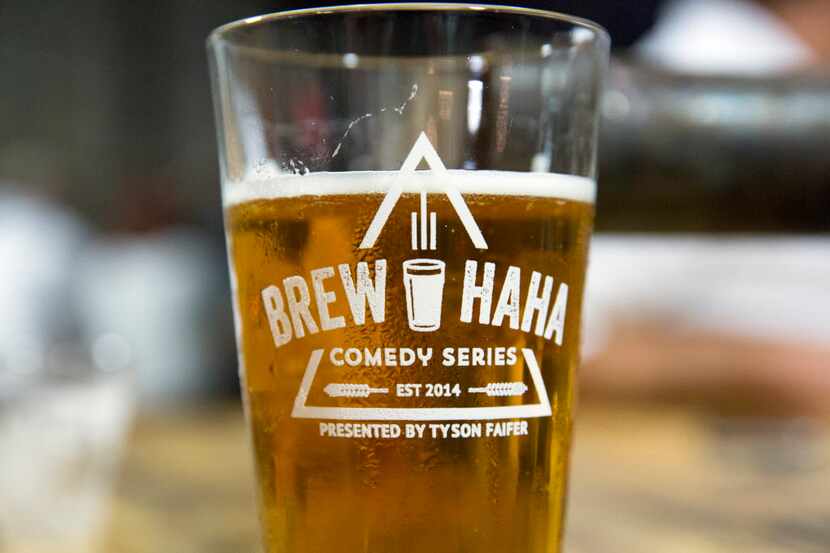 Brew-HaHa comedy show at Tupps Brewery in McKinney, Texas, Friday, October 7, 2016.