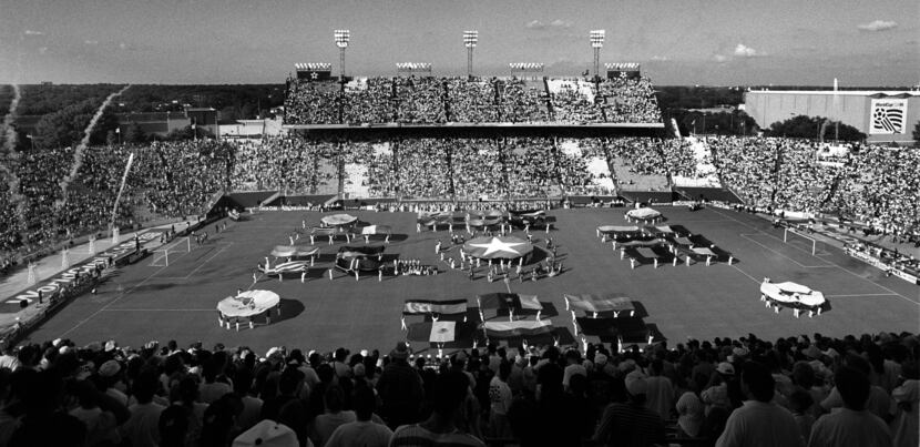 FILE — June 17,1994 The openinmg ceremonies in the Cotton Bowl of the World Cup. The first...