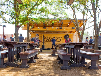 Old 75 Beer Garden is located along U.S. Highway 75, north of Spring Valley Road.