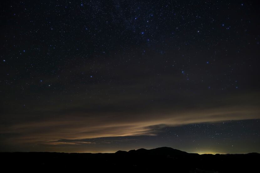 Light pollution in Texas' Permian Basin is seen from the McDonald Observatory in Fort Davis.