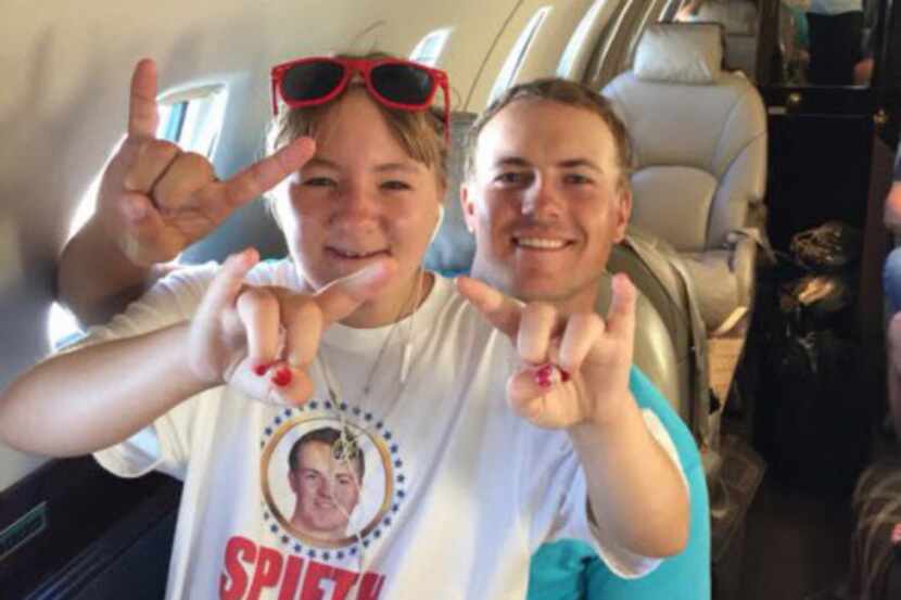 From Christine Spieth's Twitter (@jsekiddos) on board a flight back from Wisconsin with...