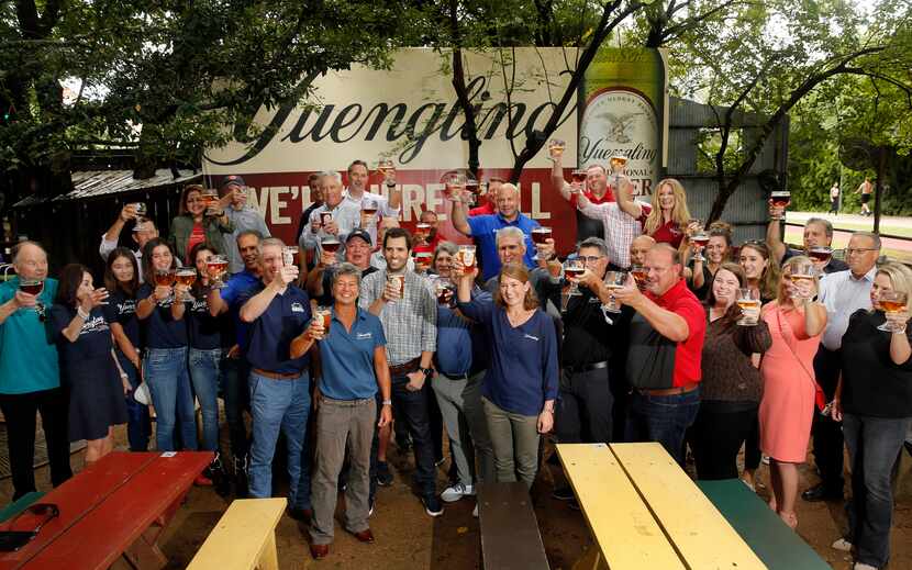 Yuengling, Molson Coors Beverage Company and Andrews Distributing employees gathered at Katy...