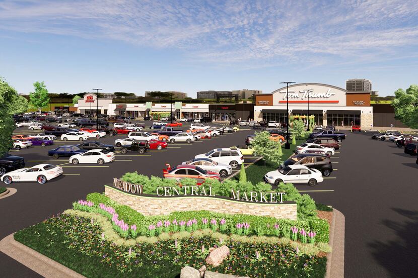 Redevelopment of the North Central Expressway shopping center will be finished next year.