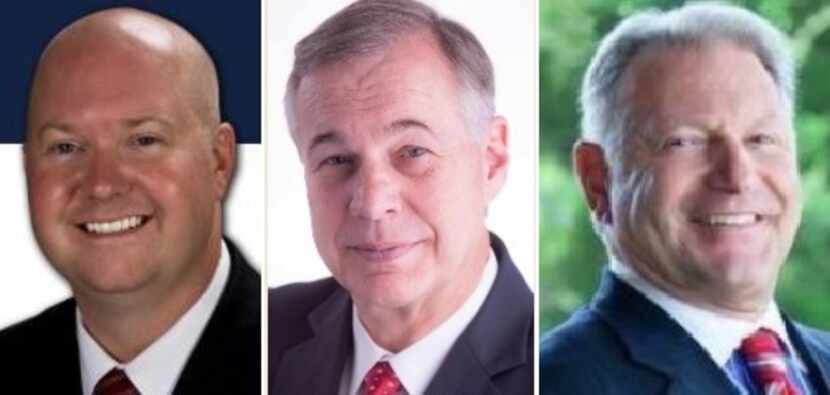 From left: Chris Hill, Scott Johnson and Ray Ricchi are running in the Republican primary...
