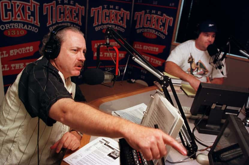 Mike Rhyner began co-hosting "The Hardline" with Greg Williams, right, who was fired in...