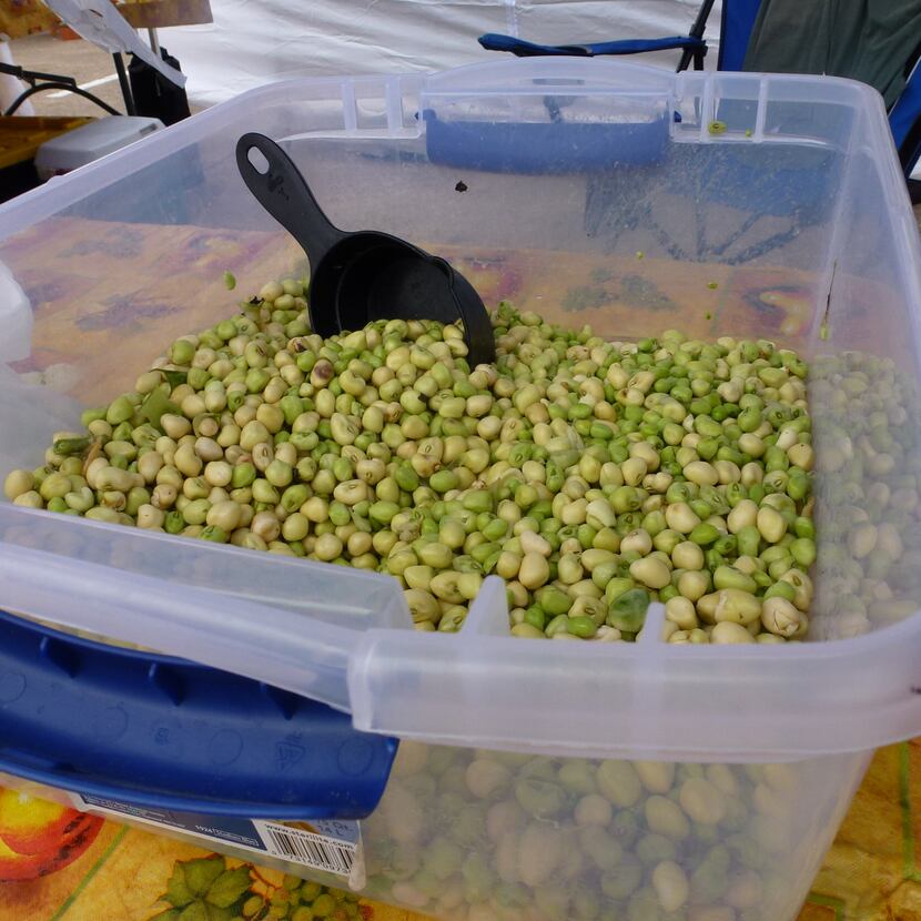 These cream peas are from the Bever family's Highway 19 Produce in Athens.