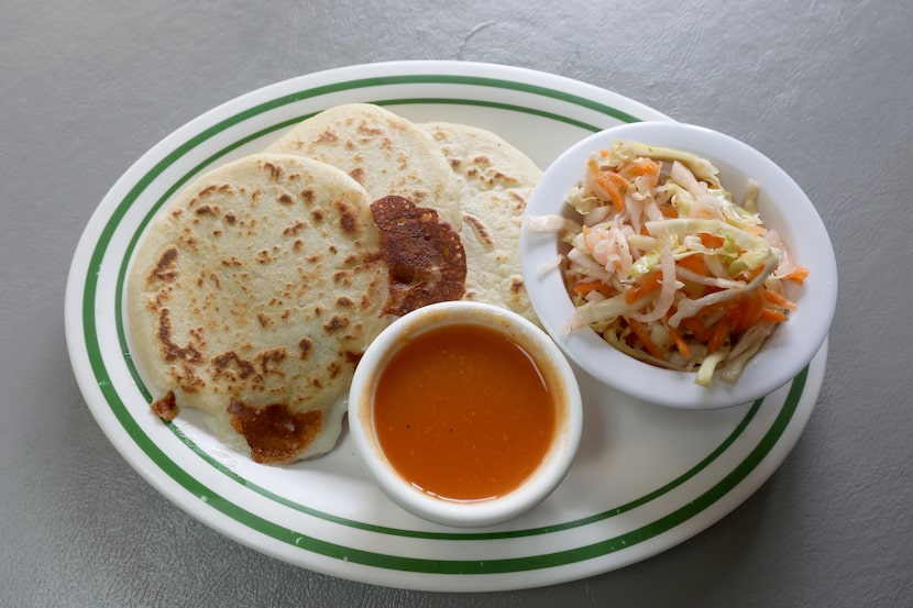 Papusas at Mama Vicky's Pupusas y Más in Plano.