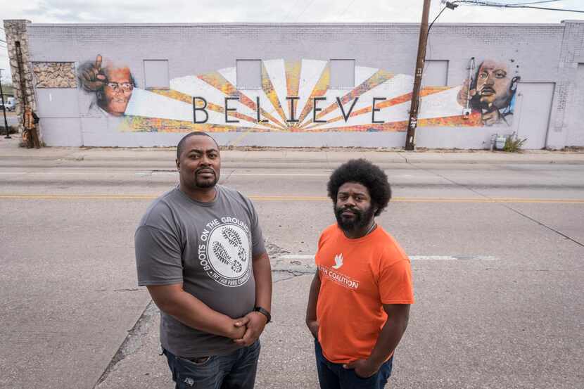 Jay Scroggins, left, and Rev. George Battle III plan to open the Fair Park District...