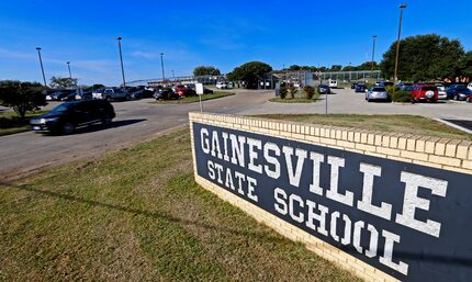 The front entrance of the Gainesville State School in Gainesville.