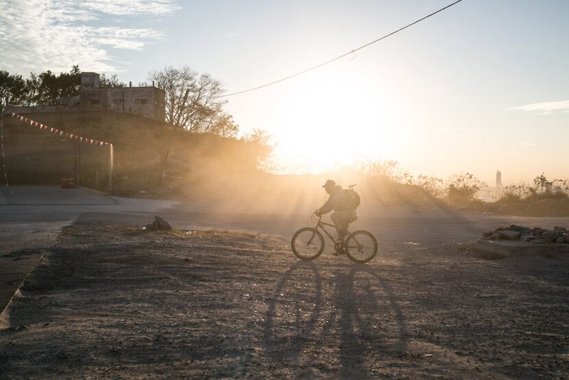  Just behind the Intel campus in Guadalajara, Mexico, the road shifts from smoothly paved to...