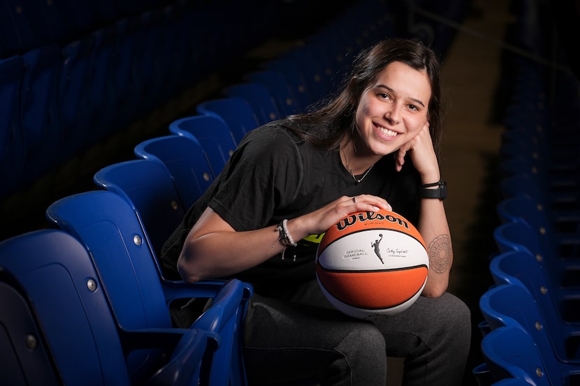 Dallas Wings guard Lou Lopez Sénéchal photographed at College Park Center on Monday, April...