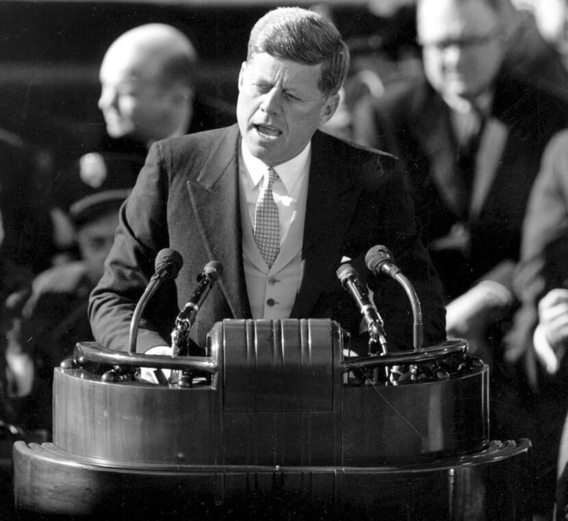 President John F. Kennedy delivered his inaugural address on  Jan. 20, 1961.