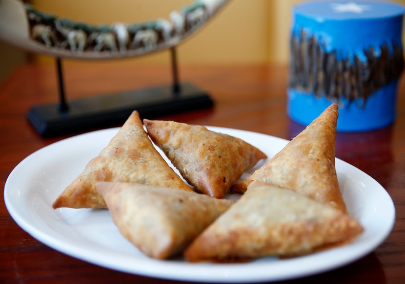 Sambusas at Iby Restaurant in Richardson