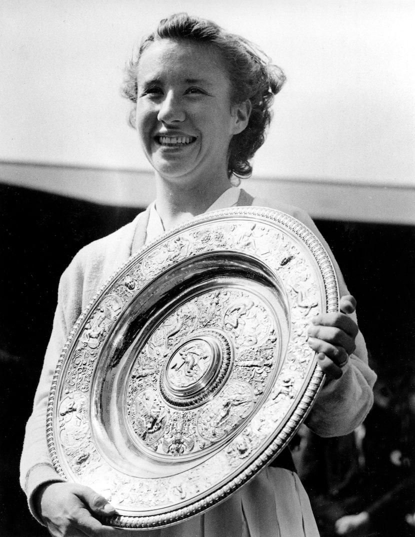 In this July 5, 1952, file photo, Maureen "Little Mo" Connolly, of San Diego, Ca., smiles as...