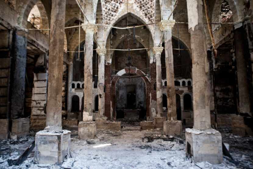 The Amir Tadros Church in Minya, Egypt, about 250 kilometers south of Cairo. The church was...