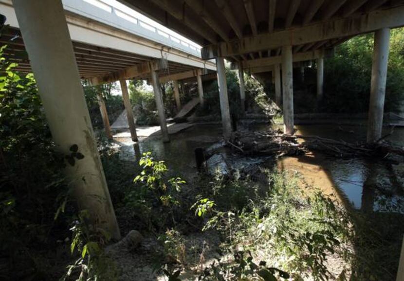 The creek is a complicated issue for cleanup because it is on mostly private land held in an...