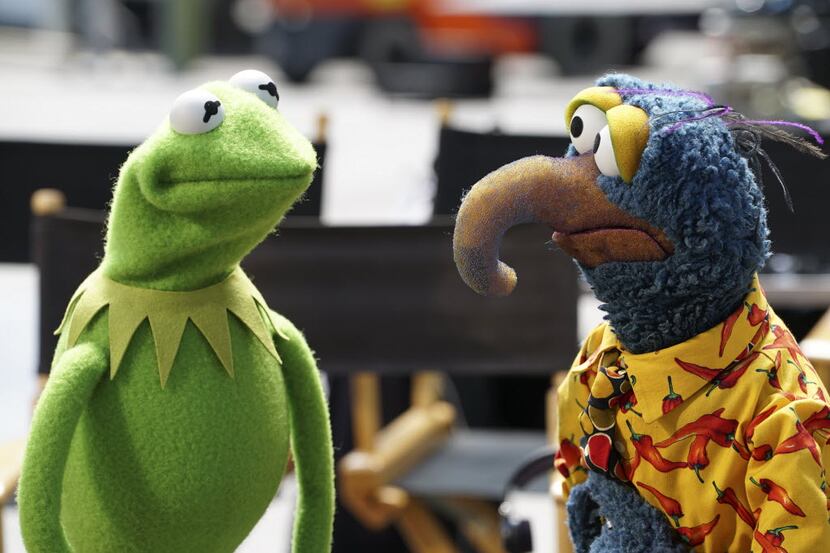In this image released by ABC, Kermit the Frog, left, and Gonzo the Great appear in a scene...
