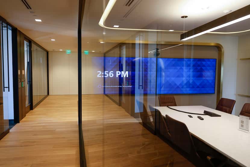 Technolgy upgrades can be seen throughout the new Neiman Marcus headquarters. 