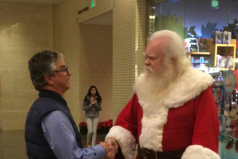 NorthPark Santa rescued The Watchdog Dave Lieber 23 years ago. They reunited during...