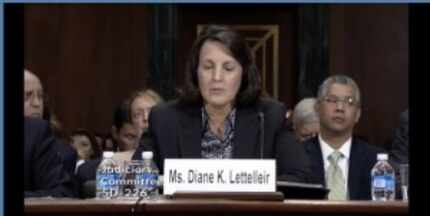  Diane Lettelleir, senior managing counsel at JC Penney, testifies this morning on the...