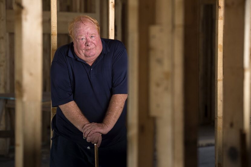 Michael Thompson, whose Garland home was severely damaged by the tornado that tore through...