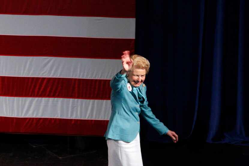  Longtime political activist Phyllis Schlafly, shown before the 2012 GOP convention, has...