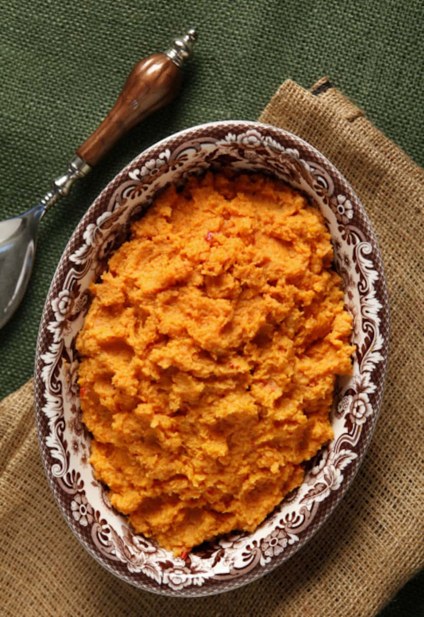 Sorghum Sweet Potatoes add a taste of New Southern Thanksgiving to the table. Serving dish...
