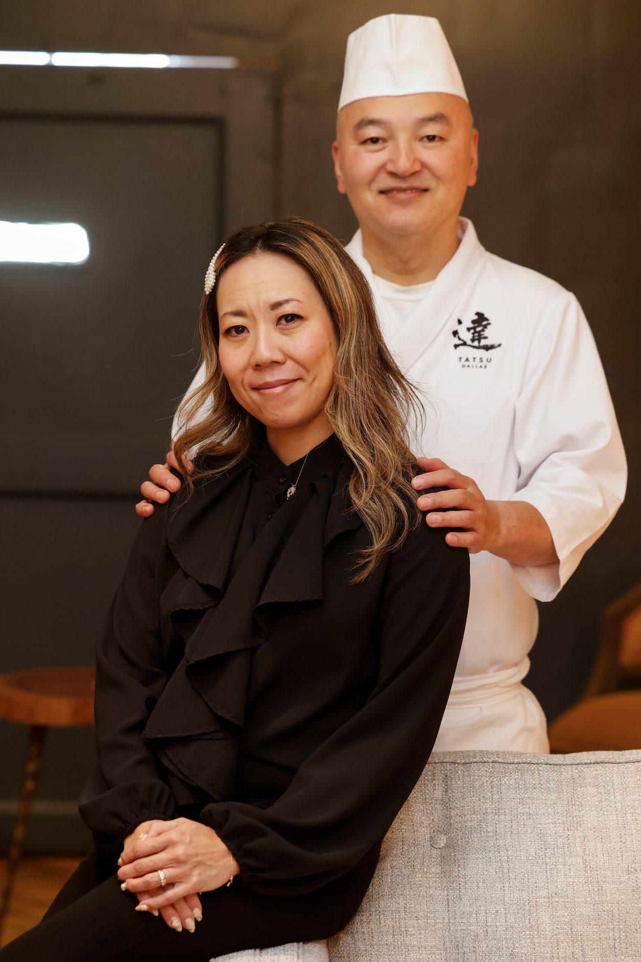 Chef Tatsuya Sekiguchi and his wife Hiroko pose for a portrait, on Saturday, Sept. 14, 2024,...