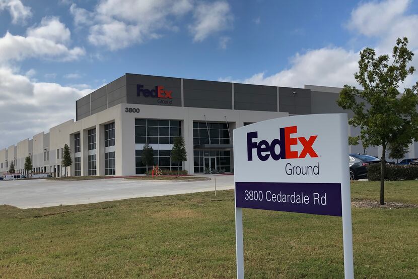 FedEx is locating its new shipping hub in the Cedardale Distribution Center in southern Dallas.