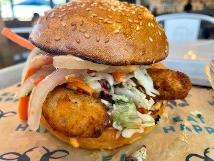 The Crispy Thai Chicken Sandwich at Mendocino Farms