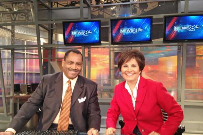 
Gloria Campos, with co-anchor John McCaa, has been with Channel 8 since 1984.

