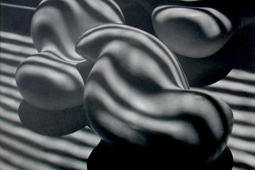 In Carlotta Corpron's "Light Follows Form" (1946), several plaster casts with sinuous curves...