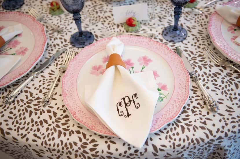Event designer Missy Peck loves to set her table with vibrant patterns and monogrammed...