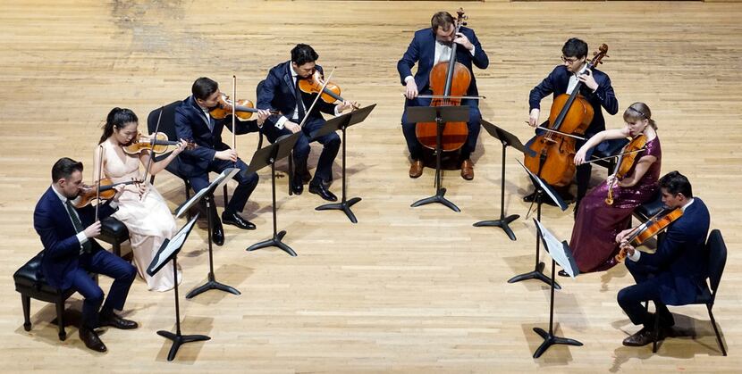 The Mendelssohn Octet performed at SMU's Caruth Auditorium in Dallas on Jan. 28, 2019. 