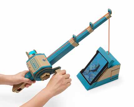 You can build a cardboard fishing pole as part of Nintendo Labo Variety Kit.