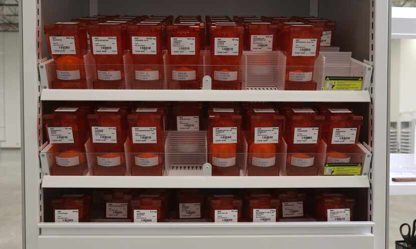 Medication bulk canisters used for fulfilling orders with NavixRx.