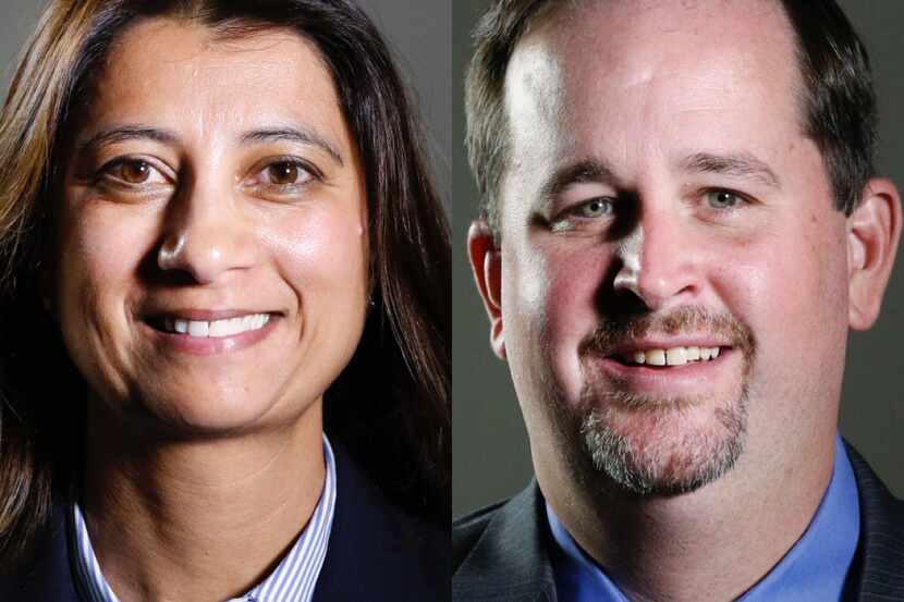 Candidates Mita Havlick and Dustin Marshall are competing in a runoff for the Dallas ISD...