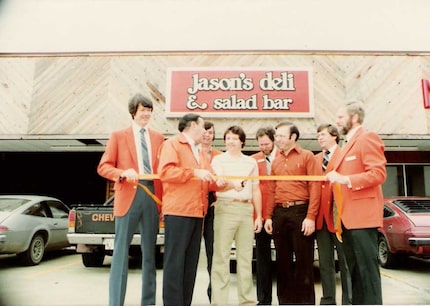 The grand opening of the original Jason's Deli in Beaumont, Texas, in 1976. 