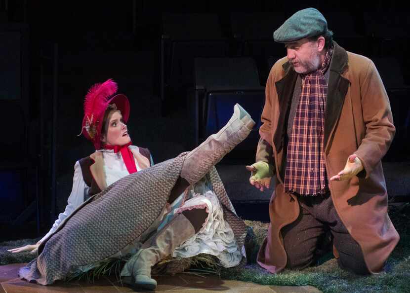 Felicia Bertch and Thomas Ward in The Moors at Theatre Three. 